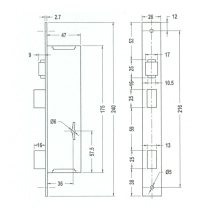 CERRADURA ACYTRA 301 VAI-VEN
