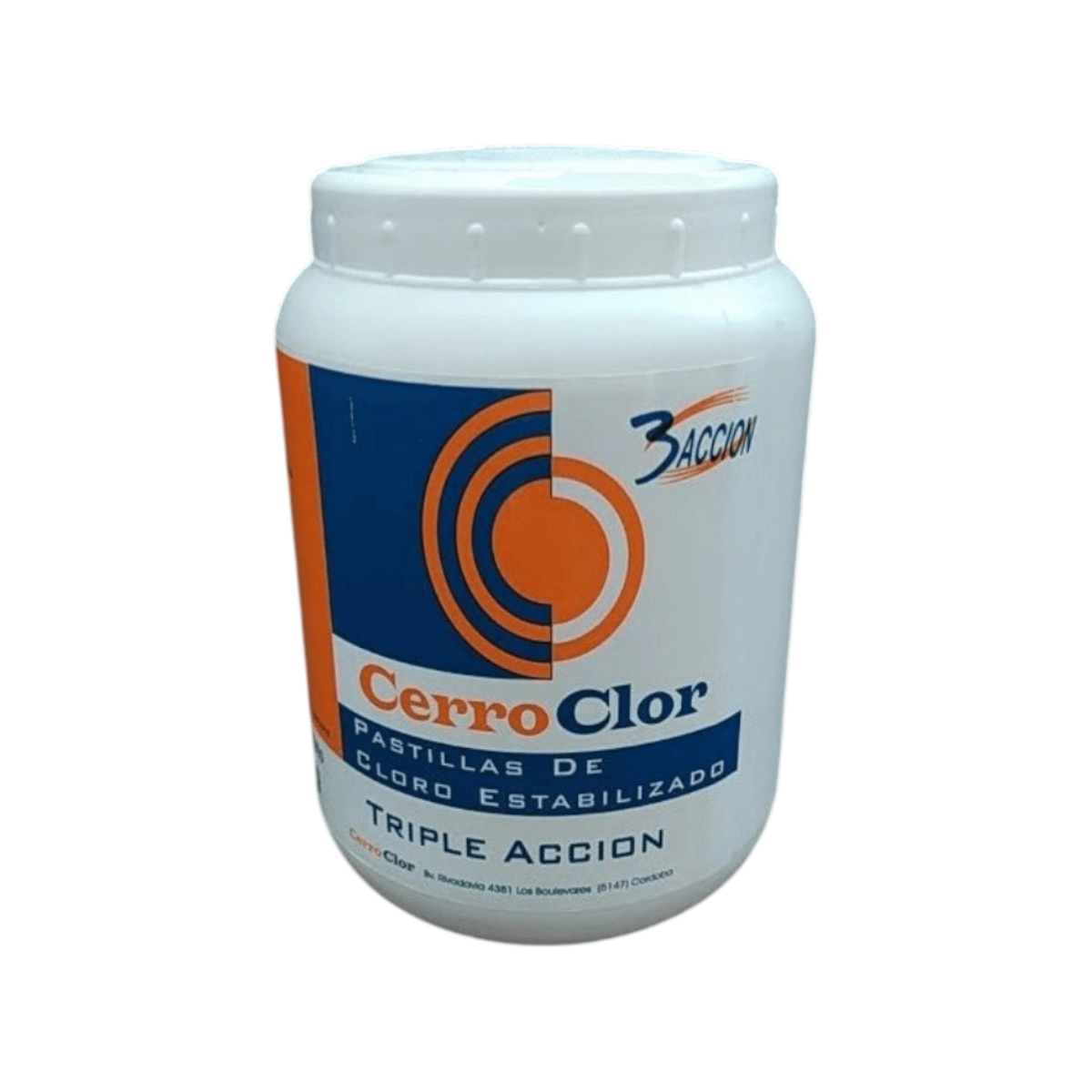 PASTILLA CLORO 200 GR. TRIPLE ACCION 1 KG CERROCLOR