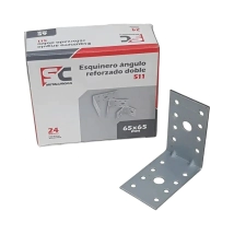 ESQUINERO ANGULO GALVANIZADO ESCUADRA 38 X 65