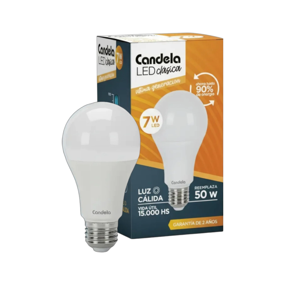LAMPARA LED 7W. CALIDA CANDELA