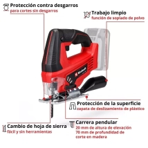 SIERRA CALADORA A BATERIA 18V EINHELL