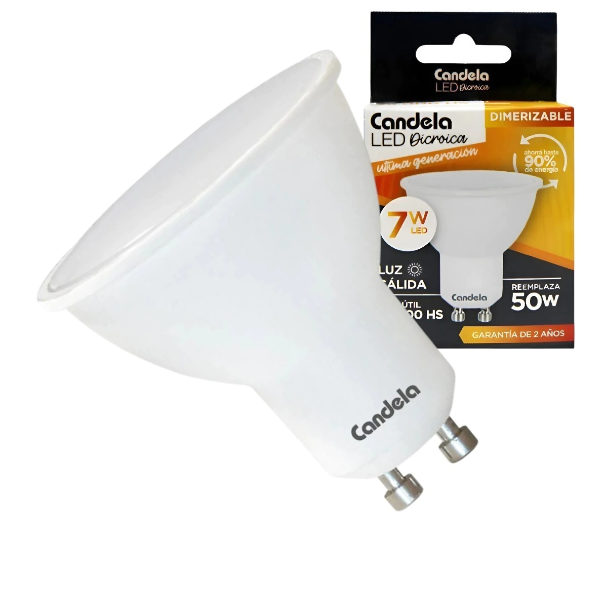 DICROICA LED 7W CALIDA CANDELA