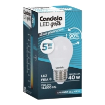 LAMPARA LED GOTA 5W FRIA CANDELA