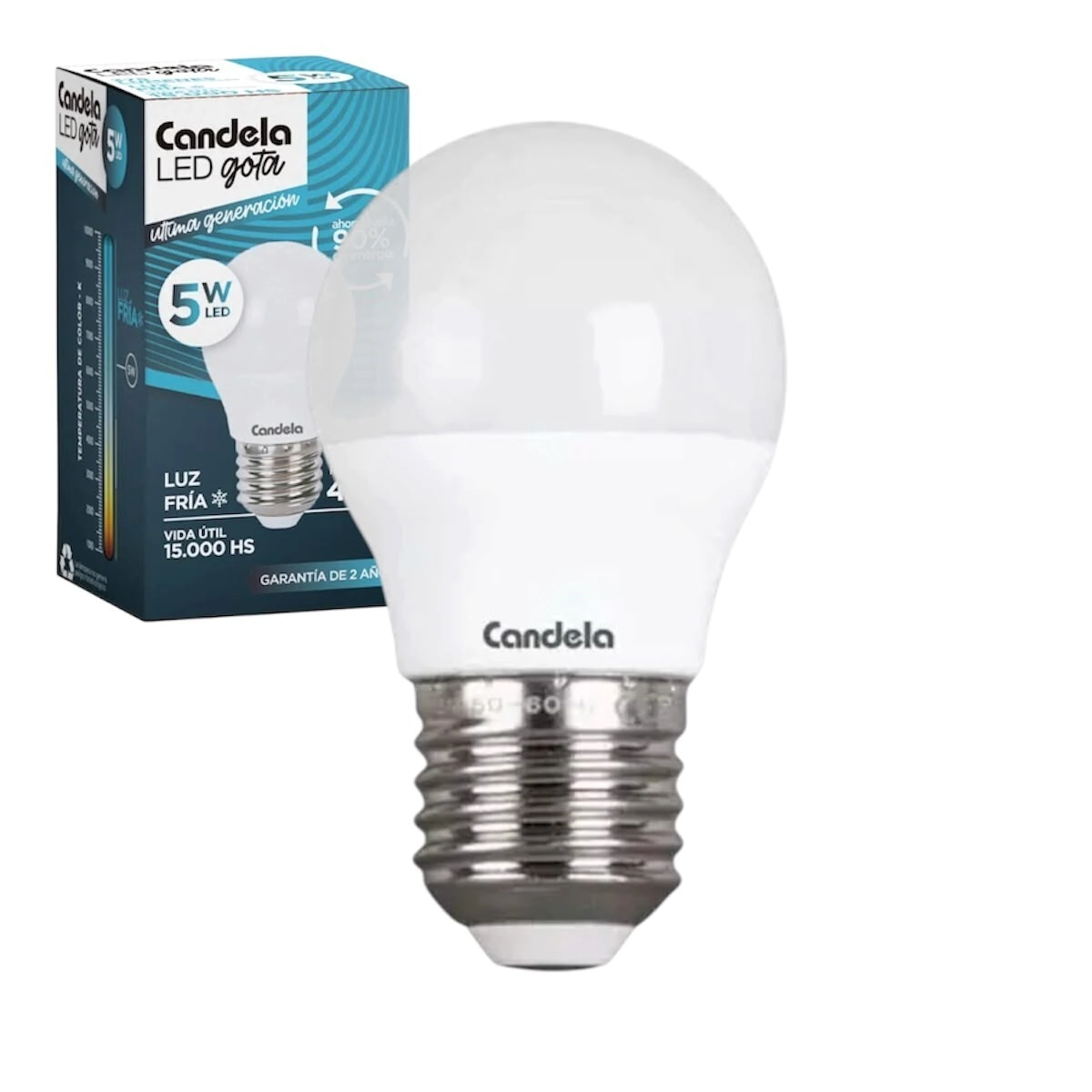 LAMPARA LED GOTA 5W FRIA CANDELA