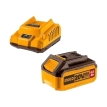 KIT BATERIA 4.0AH + CARGADOR 2A. INGCO 20V.