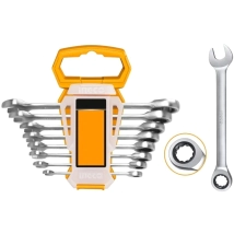 SET 8 LLAVES COMBINADAS CON CRIQUE INGCO