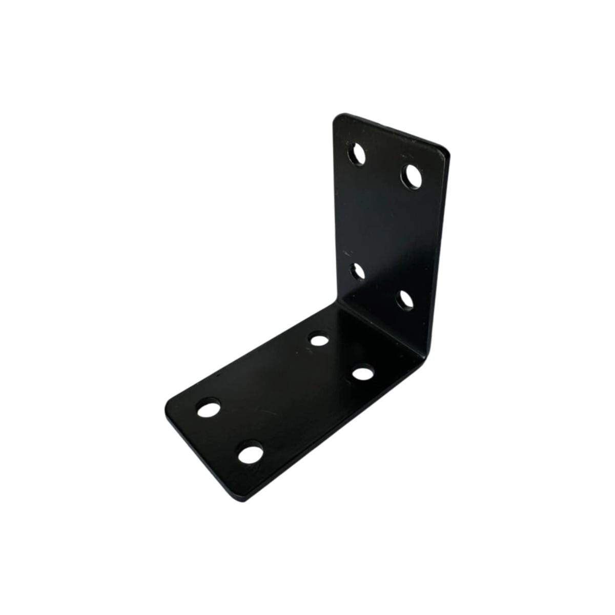 ESCUADRA PERFORADA NEGRA 70 X 70 X 45
