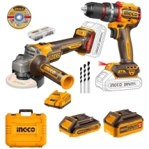 COMBO INGCO 20V TALADRO 66NM + AMOLADORA