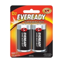 PILA CARBON D2 EVEREADY BLISTER X 2 UNID