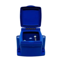 CAJA CAPSULADA AZUL VACIA GRANDE MIG