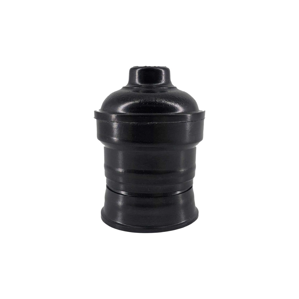 PORTALAMPARA PLASTICO 3 PIEZAS NEGRO