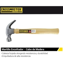 MARTILLO GALPONERO CROSSMASTER 453g MANGO DE MADERA