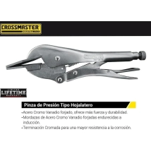 PINZA DE PRESION TIPO HOJALATERO 10" CROSSMASTER