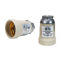 PORTALAMPARA CERAMICO CERRADO ROSCA 3/8 E-27